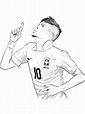 Neymar Jr Coloring Pages - Coloring Home