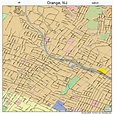 Orange New Jersey Street Map 3455020