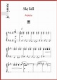 Partitura musical de "Skyfall" para Piano de Adele | Jellynote
