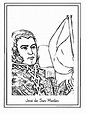 Imágenes del General José de San Martín para colorear dibujos ...