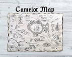 Camelot Map Merlin Map Kingdom of Camelot Map City of - Etsy Australia