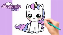 Como dibujar unicornios kawaii