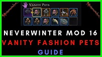 The Vanity Fashion Pets Of Neverwinter Showcase - Where & How To Get ...