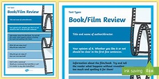 Text Types Guide Book or Film Review Display Poster - Twinkl
