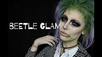 halloween beetlejuice glam makeup tutorial - YouTube