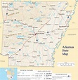 ♥ Arkansas State Map - A large detailed map of Arkansas State USA