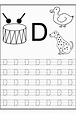 letter d tracing worksheets preschool alphabetworksheetsfreecom - free ...