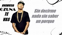 Ozuna Te Vas (Letra/Lyric) //Version Reggaeton - YouTube