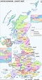 Map of UK counties and cities - Map of UK counties with cities ...