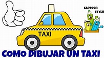 Como Dibujar un Taxi - How to Draw a Taxi - Cartoon Style - YouTube