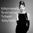 Audrey Hepburn Quote Canvas / Audrey Hepburn quote. Canvas. | I believe ...