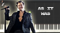 Harry Styles - As It Was | Instrumental Piano Tutorial / Partitura