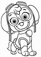 Cute Paw Patrol Skye Coloring Page - Free Printable Coloring Pages for Kids