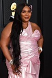Lizzo Makes A Hair Statement With Jumbo Pink Clips At The 2021 Grammy ...