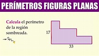 Calcula el perímetro de la región sombreada. | TIPO ESCALERA - YouTube
