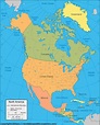 4 Printable Political Maps of North America for Free in PDF (2022)