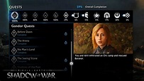 SHADOW OF WAR - All Missions and Quest List - YouTube