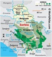 Serbia Large Color Map