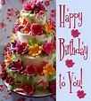 32+ Great Image of Happy Birthday Cake And Flowers - birijus.com ...