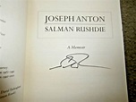 JOSEPH ANTON: A MEMOIR - F/F UK FIRST EDITION HARDCOVER 1/1 by Salman ...