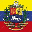 Venezuela coat of arms and flag — Stock Vector © frizio #92500914