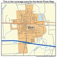Aerial Photography Map of Delhi, LA Louisiana