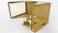 DIY Simple Rat Trap from Cardboard - YouTube