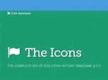 Font Awesome - The Icons: The complete set of 675 icons in Font Awesome ...