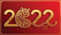 Happy chinese new year 2022 year of the tiger 2976997 Vector Art at ...
