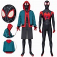 Spider Man Costume Miles Morales Spiderman Cosplay Costume ...