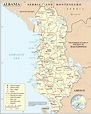 Large detailed political and administrative map of Albania with all ...