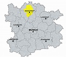 Munich Metropolitan Region. INVG area highlighted. Source: Authors ...