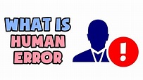 What is Human Error | Explained in 2 min - YouTube