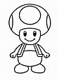 Toad Super Mario Images Coloring Page - Free Printable Coloring Pages