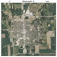 Aerial Photography Map of Monmouth, IL Illinois