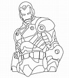 Iron Man robot coloring book to print and online