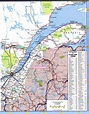 Quebec highways map with cities and towns.Free printable road map Quebec