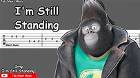 I'm Still Standing - Elton John Guitar Tutorial (Sing) - Tab Sheet Music