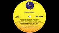 Talking Heads - Television Man (Dance Mix) 1985 - YouTube