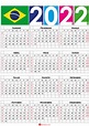 Calendário 2 Com Feriados Para Imprimir Brasil