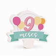 Vela Mês Aniversário New 9 Meses Balões Rosa no Magazine 25 - Magazine ...