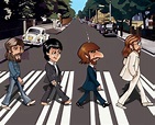 animated Beatles on Abbey Road | My BEATLES | Pinterest | Rocks, Abbey ...
