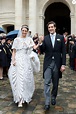 Mariage du prince Napoléon et Olympia : robe audacieuse et tendre ...