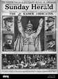 1918 Sunday Herald Titelseite Berichterstattung der Abdankung von ...