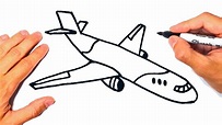 Cómo dibujar un Avion paso a paso | Dibujo de Avion - YouTube