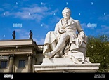 Memorial for Alexander von Humboldt in front of the main building of ...