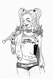 Harley Quinn Divertido para colorear, imprimir e dibujar –ColoringOnly.Com