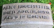 Alice Rockefeller (1869-1870) - Find A Grave Memorial
