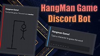 Hangman Game on Discord JS Bot! - YouTube