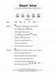 Stayin' Alive by Bee Gees - Guitar Chords/Lyrics - Guitar Instructor